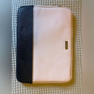 Kate Spade Blush and Black Laptop Case